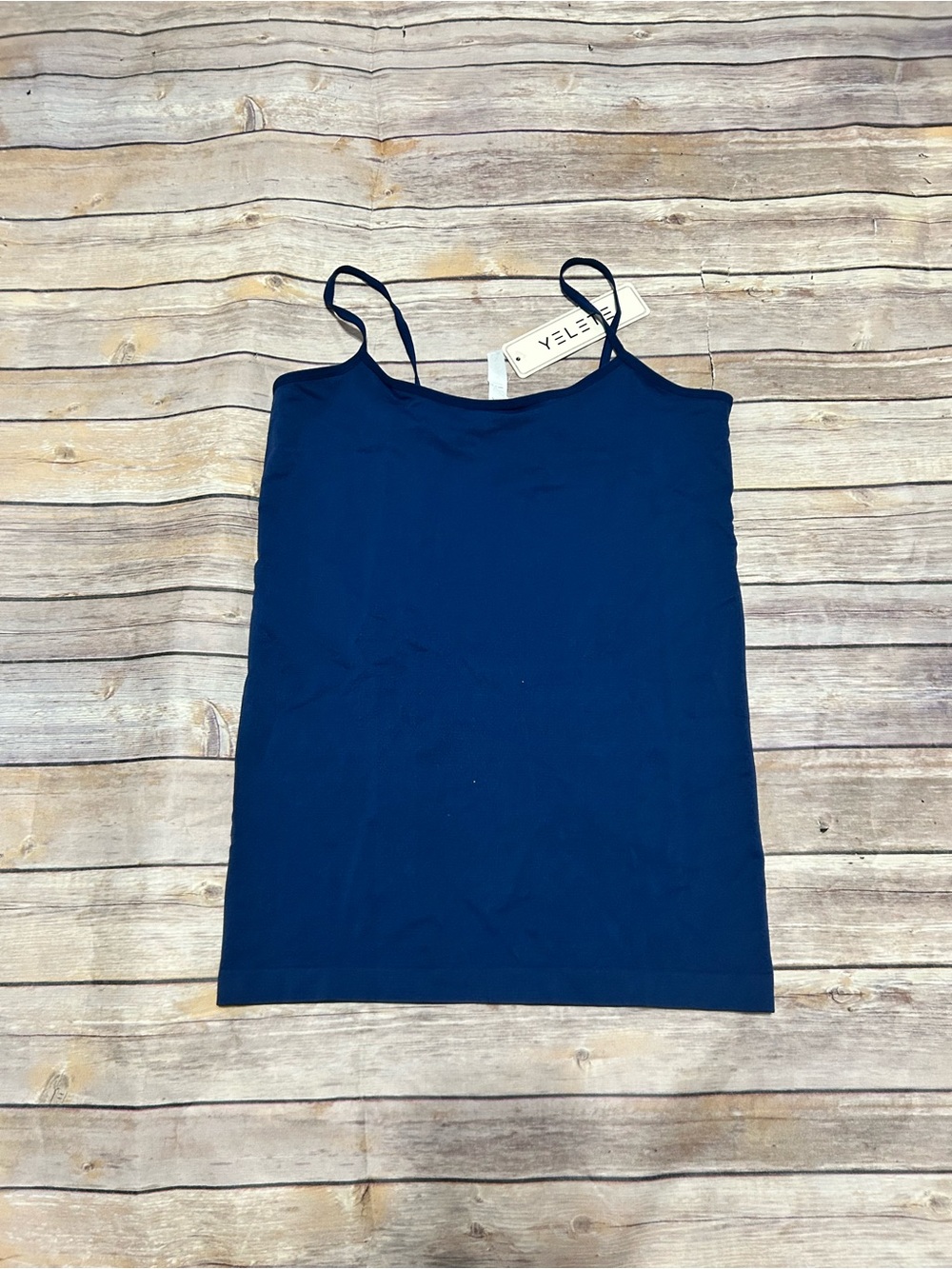 Everybody Loves Me Spaghetti Strap Seamless Tank Navy